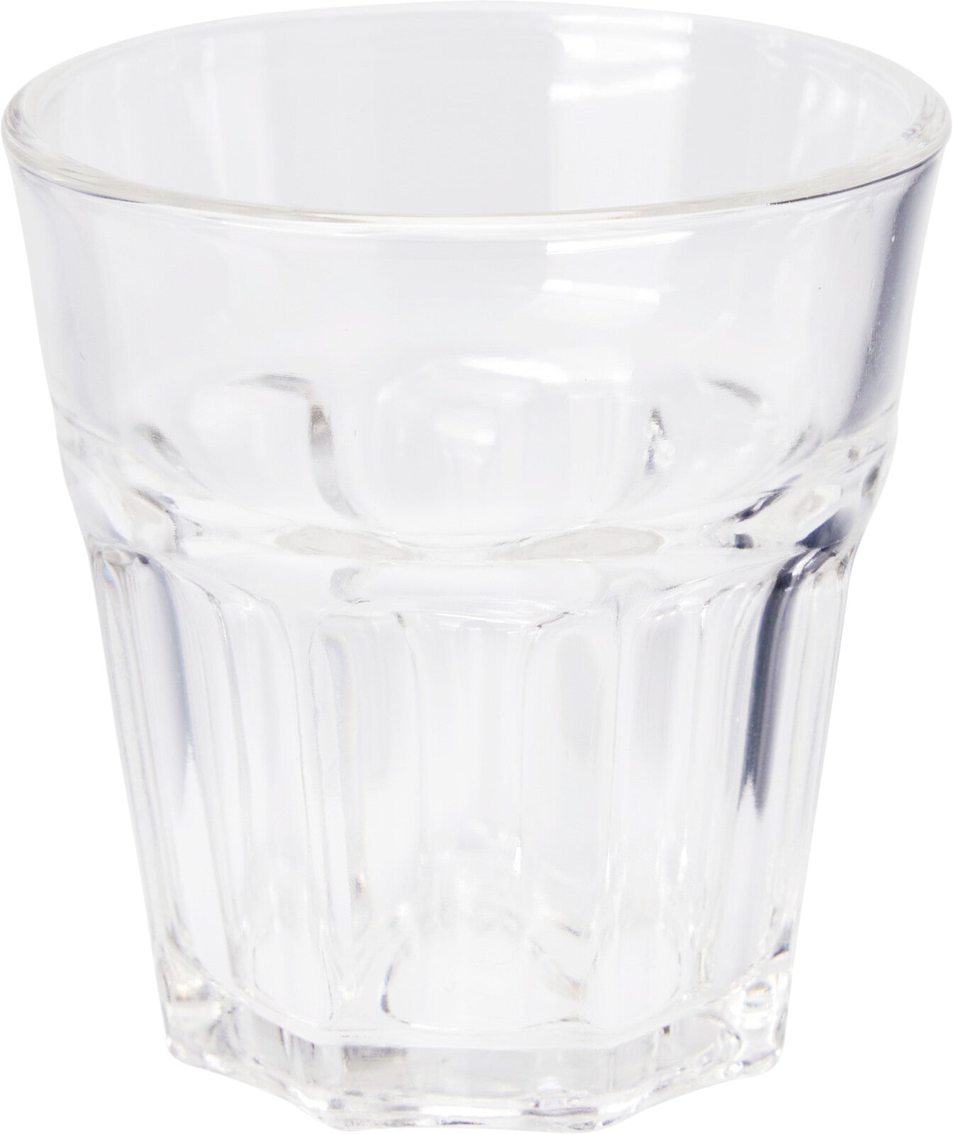 Bianca servisesett 16 deler og 4pk riflet vannglass